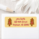 Search for stain glass return address labels Red