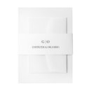 Search for black wedding invitation belly bands Simple