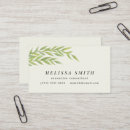 Search for branches business cards Green