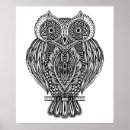 Search for doodle owl posters Zen doodle style