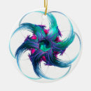 Search for fractal christmas tree decorations Blue