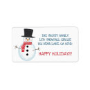 Search for frosty return address labels Festive