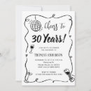 Search for 30th party invitations Cheers to 30 years