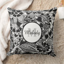 Search for black botanical cushions Pattern