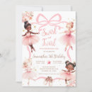 Search for ballerina tutu invitations Pink and gold