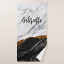 Search for black and white marble bath towels Granite