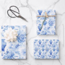 Search for blue toile wrapping paper Floral