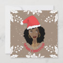 Search for red and black christmas cards Holly