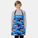 Search for funny shark aprons Blue