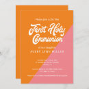 Search for modern first communion invitations Girl