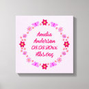 Search for baby birth canvas prints Pink