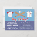 Search for baseball baby shower invitations Blue and red