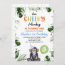Search for monkeys birthday invitations For kids
