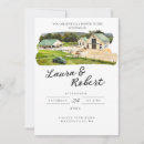 Search for watercolor venue wedding invitations Rustic