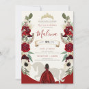 Search for red quinceanera invitations Watercolor flowers