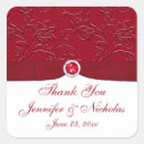 Search for ruby wedding stickers Thank you