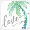 Search for green palm stickers Watercolor