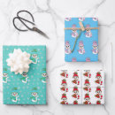 Search for teal christmas wrapping paper Snowman