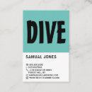 Search for scuba diving business cards Diver