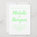 Search for neon wedding invitations Simple