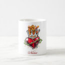 Search for heart tattoo mugs Red