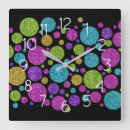 Search for gold glitter clocks Glittery