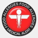 Search for red alert stickers Allergies