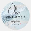 Search for glitter baby shower stickers Blue