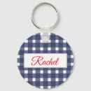 Search for blue gingham key rings Modern
