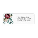 Search for red background return address labels Elegant