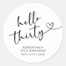 Search for 30 birthday stickers Minimal