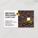 Search for earthmoving business cards Excavator