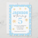 Search for sky blue birthday invitations Flowers
