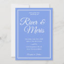 Search for something blue wedding invitations Traditional