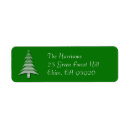 Search for green tree return address labels White