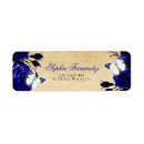 Search for royal blue wedding return address labels Floral