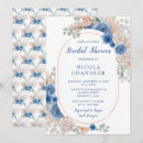 Search for dark blue bridal shower invitations Watercolor