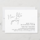 Search for then and now invitations Minimalist