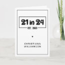 Search for turning 21 cards 21 years old