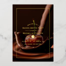 Search for black cherry invitations Gold