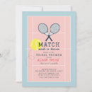 Search for tennis match invitations Modern