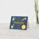 Search for outer space thank you cards Blast off