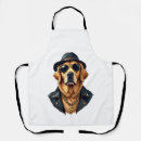 Search for cool dog aprons Wolf