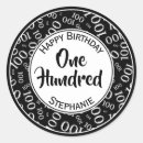 Search for 100 birthday stickers 100th birthday party