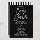 Search for silver white baby shower invitations Party