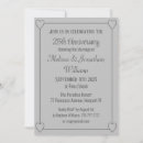 Search for 25th silver anniversary invitations Simple