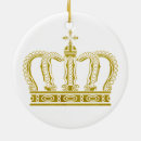 Search for gold crown christmas tree decorations King