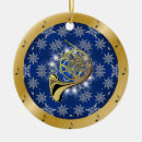 Search for horn christmas tree decorations Blue