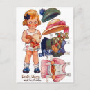 Search for vintage paper dolls postcards Girl