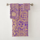 Search for purple and gold bath towels Boho